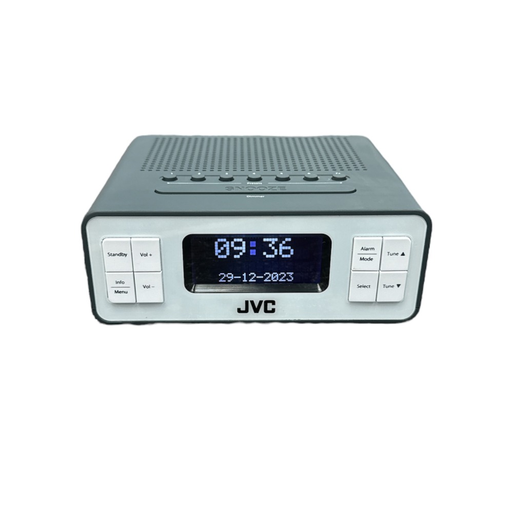 Pre owned JVC RA D32H DAB FM Clock Radio Own4Less pre-owned-jvc-ra-d32h-dab-fm-clock-radio-own4less